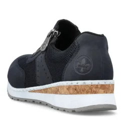 Rieker Antistress Damen Slipper Keilabsatz blau S13 54474-14