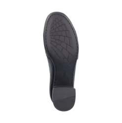 Rieker Antistress Damen Slipper Trotteur Leder Blockabsatz schwarz S23 41657-00