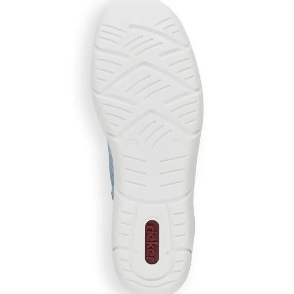 Rieker Antistress Damen Slipper Schlupfschuh sportlich Wechselfußbett blau S13 L7462-12