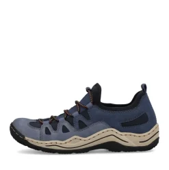 Rieker Antistress Damen Slipper sportlich herausnehmbarer Decksohle blau S13 L0546-14