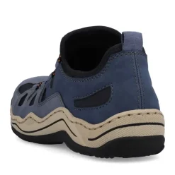 Rieker Antistress Damen Slipper sportlich herausnehmbarer Decksohle blau S13 L0546-14