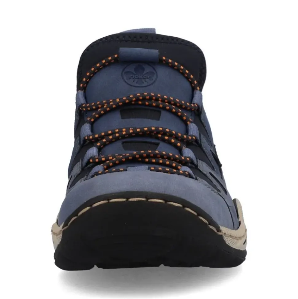 Rieker Antistress Damen Slipper sportlich herausnehmbarer Decksohle blau S13 L0546-14