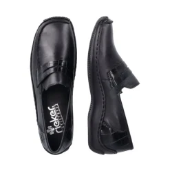 Rieker Antistress Damen Slipper Schlupfschuh Leder schwarz S22  L1752-00