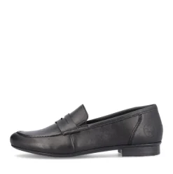Rieker Antistress Damen Slipper Loafer elegant Leder schwarz S13 51954-01