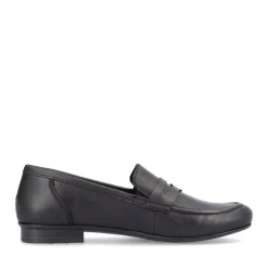 Rieker Antistress Damen Slipper Loafer elegant Leder schwarz S13 51954-01