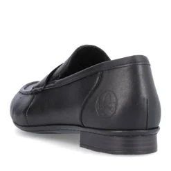Rieker Antistress Damen Slipper Loafer elegant Leder schwarz S13 51954-01