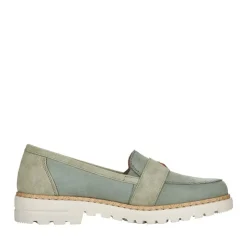 Rieker Antistress Damen Slipper Loafer grün S12 54864-52