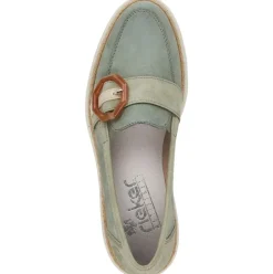 Rieker Antistress Damen Slipper Loafer grün S12 54864-52