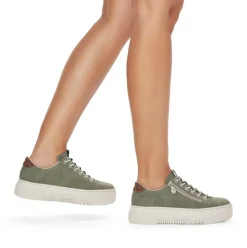 Rieker Antistress Damen Sneaker Plateau- Sohle grün S13 M1952-52