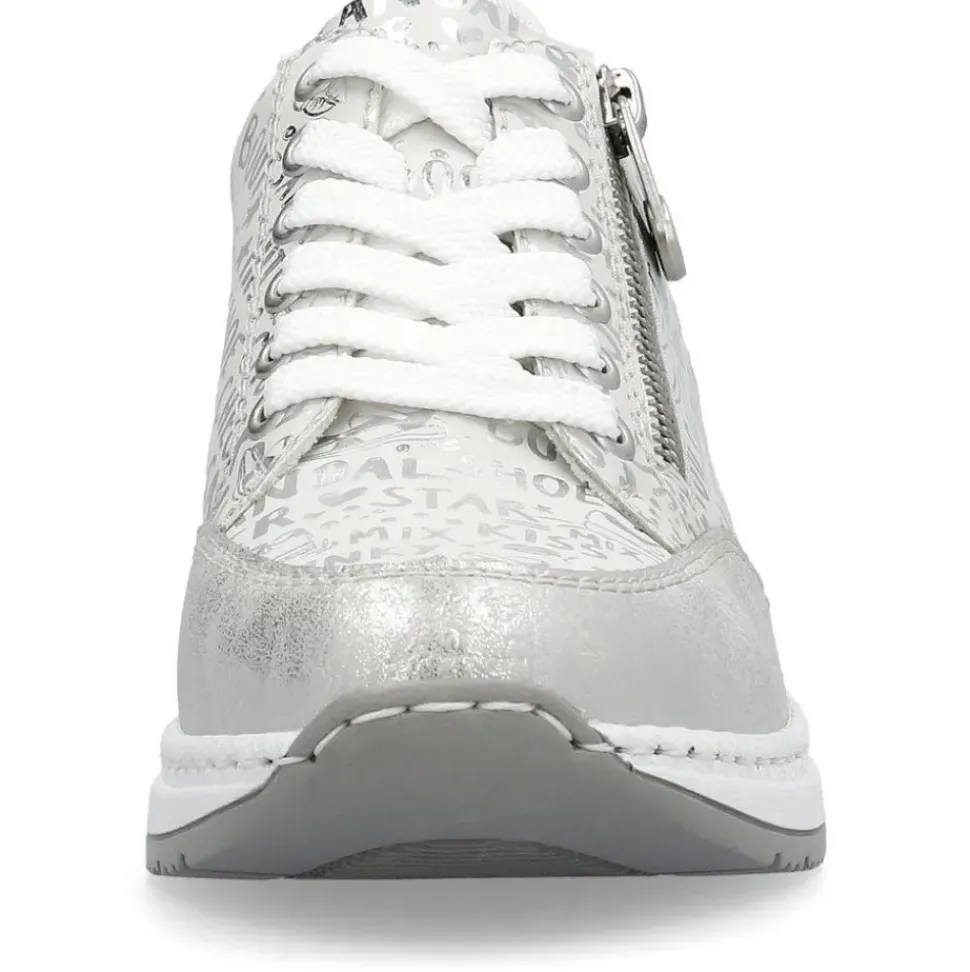 Rieker Antistress Damen Sneaker Keilabsatz Wechselfußbett grau S14 N4316-90