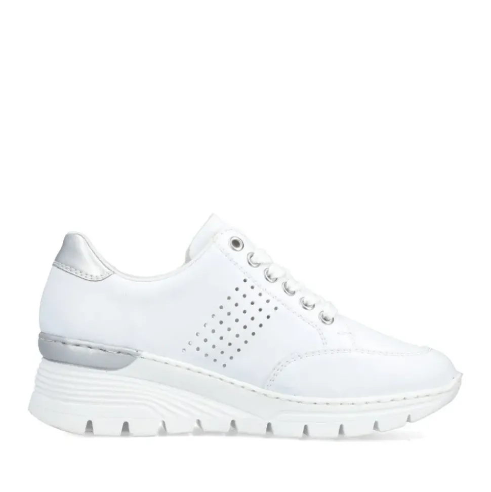 Rieker Antistress Damen Sneaker Keilabsatz weiß S13 N8321-80