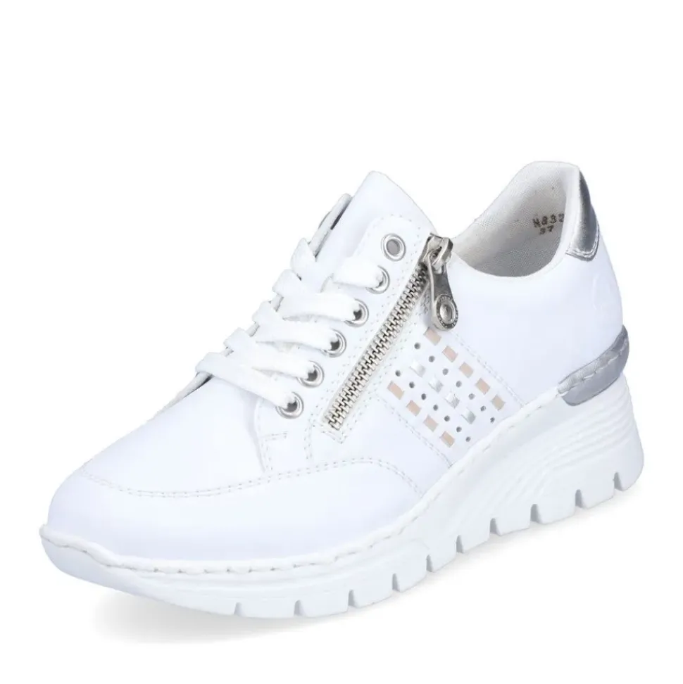 Rieker Antistress Damen Sneaker Keilabsatz weiß S13 N8321-80