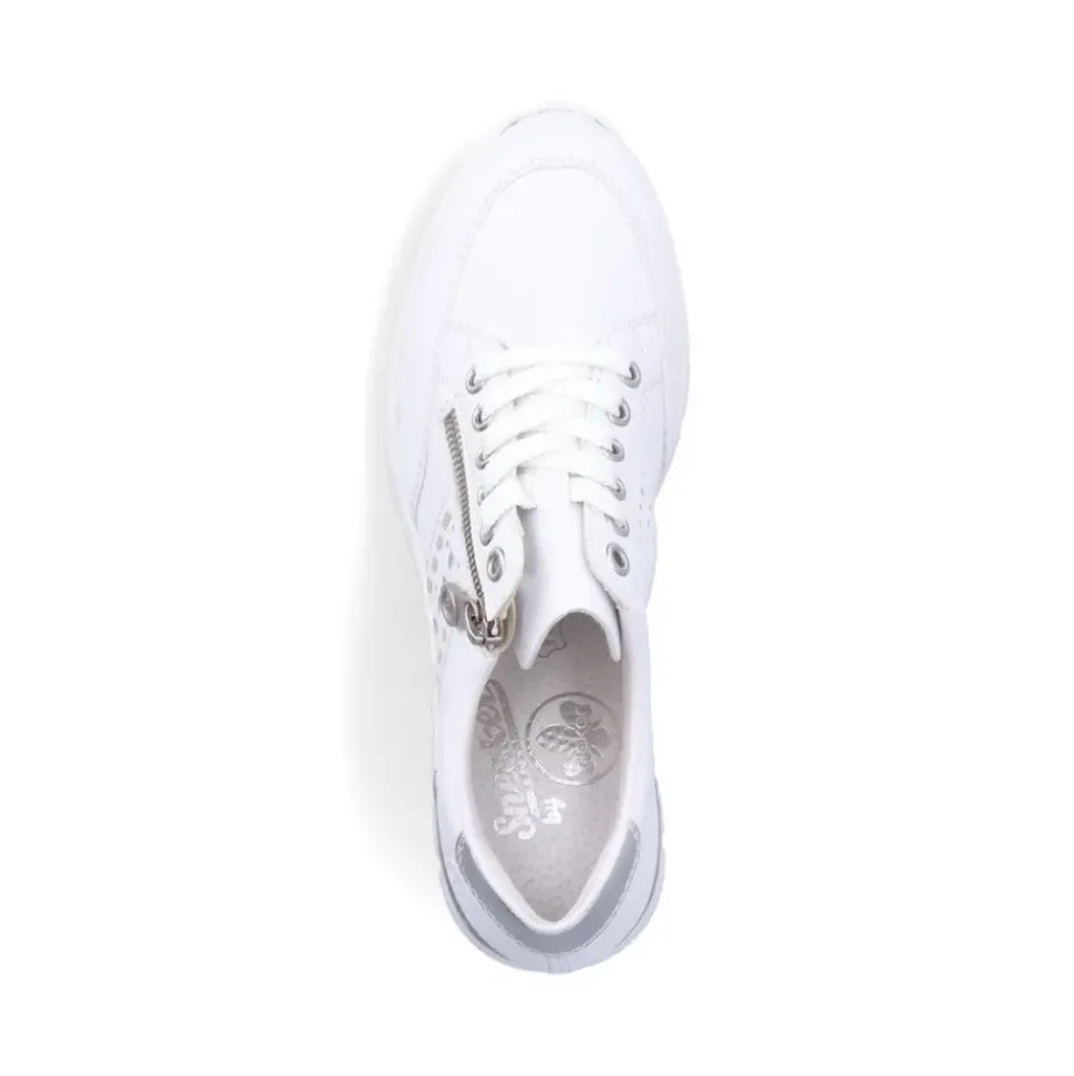 Rieker Antistress Damen Sneaker Keilabsatz weiß S13 N8321-80
