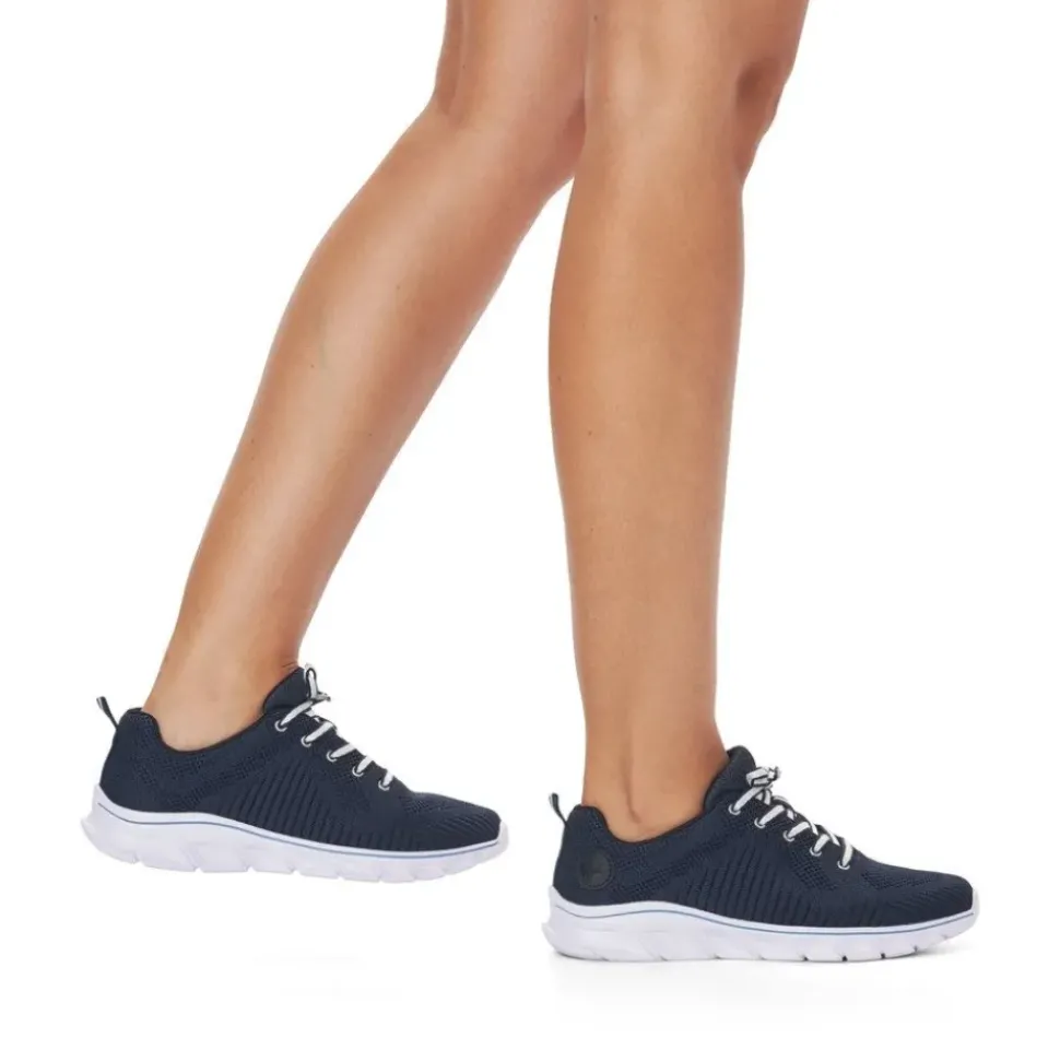 Rieker Antistress Damen Sneaker Sportschuh Wechselfußbett blau S13 54022-14
