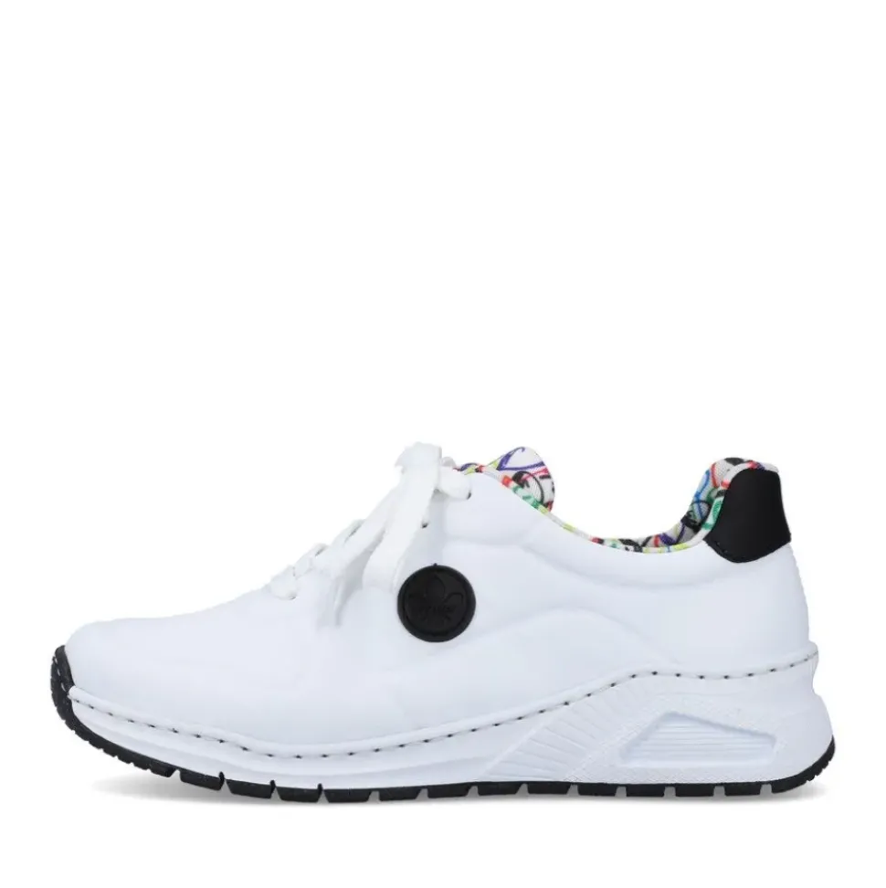 Rieker Antistress Damen Sneaker Wechselfußbett weiß S13 M4903-80
