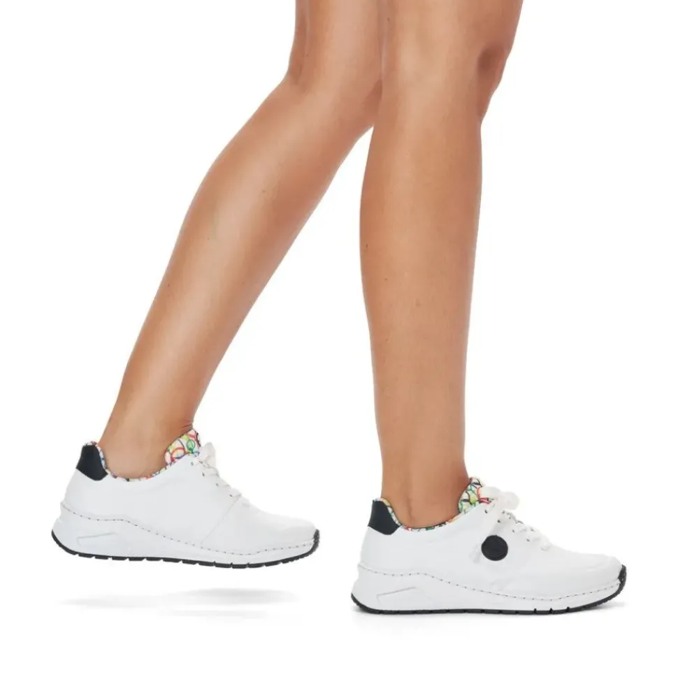 Rieker Antistress Damen Sneaker Wechselfußbett weiß S13 M4903-80