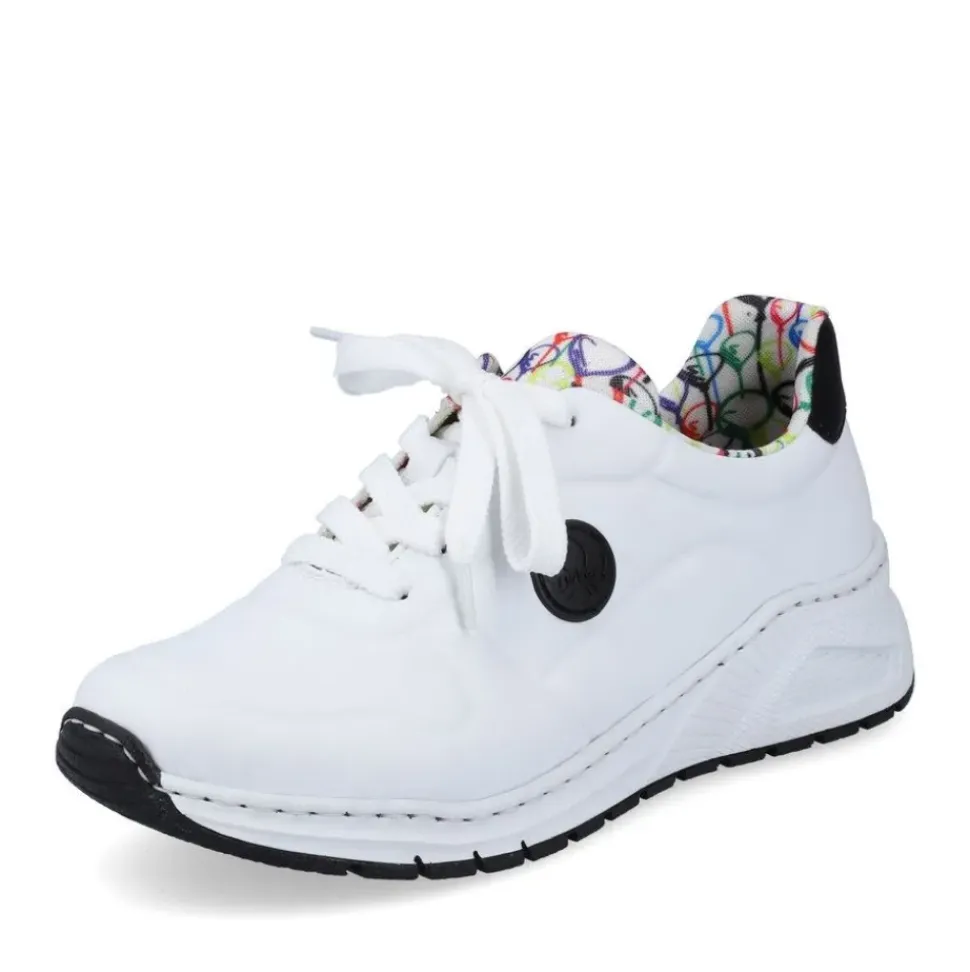 Rieker Antistress Damen Sneaker Wechselfußbett weiß S13 M4903-80