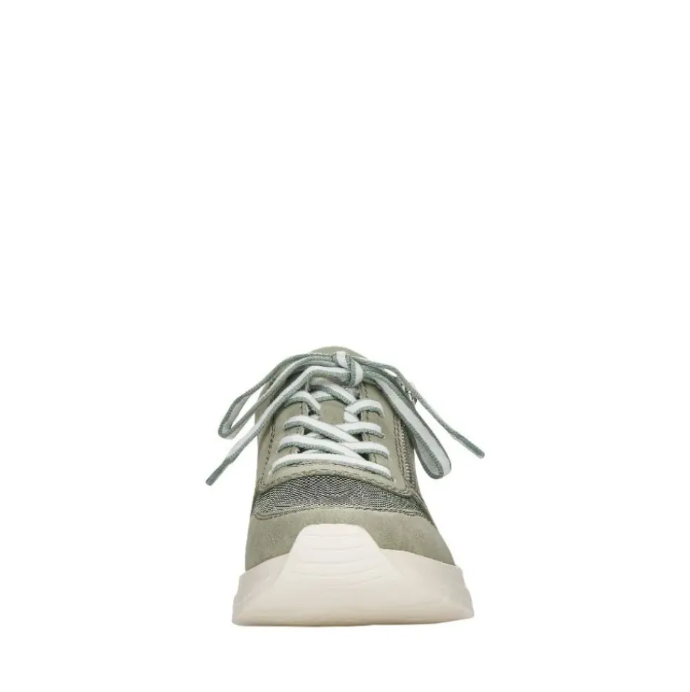 Rieker Antistress Damen Sneaker Reißverschluss Wechselfußbett grün S12 N4730-52