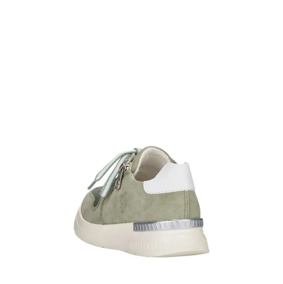 Rieker Antistress Damen Sneaker Reißverschluss Wechselfußbett grün S12 N4730-52
