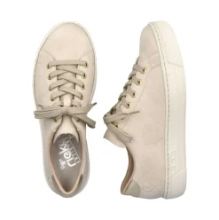 Rieker Antistress Damen Sneaker Schnürhalbschuh Plateausohle beige S13 L9800-80