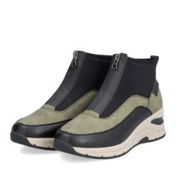 Rieker Antistress Damen Stiefelette Keilabsatz grün S24 N9362-54