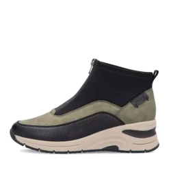 Rieker Antistress Damen Stiefelette Keilabsatz grün S24 N9362-54