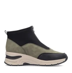 Rieker Antistress Damen Stiefelette Keilabsatz grün S24 N9362-54