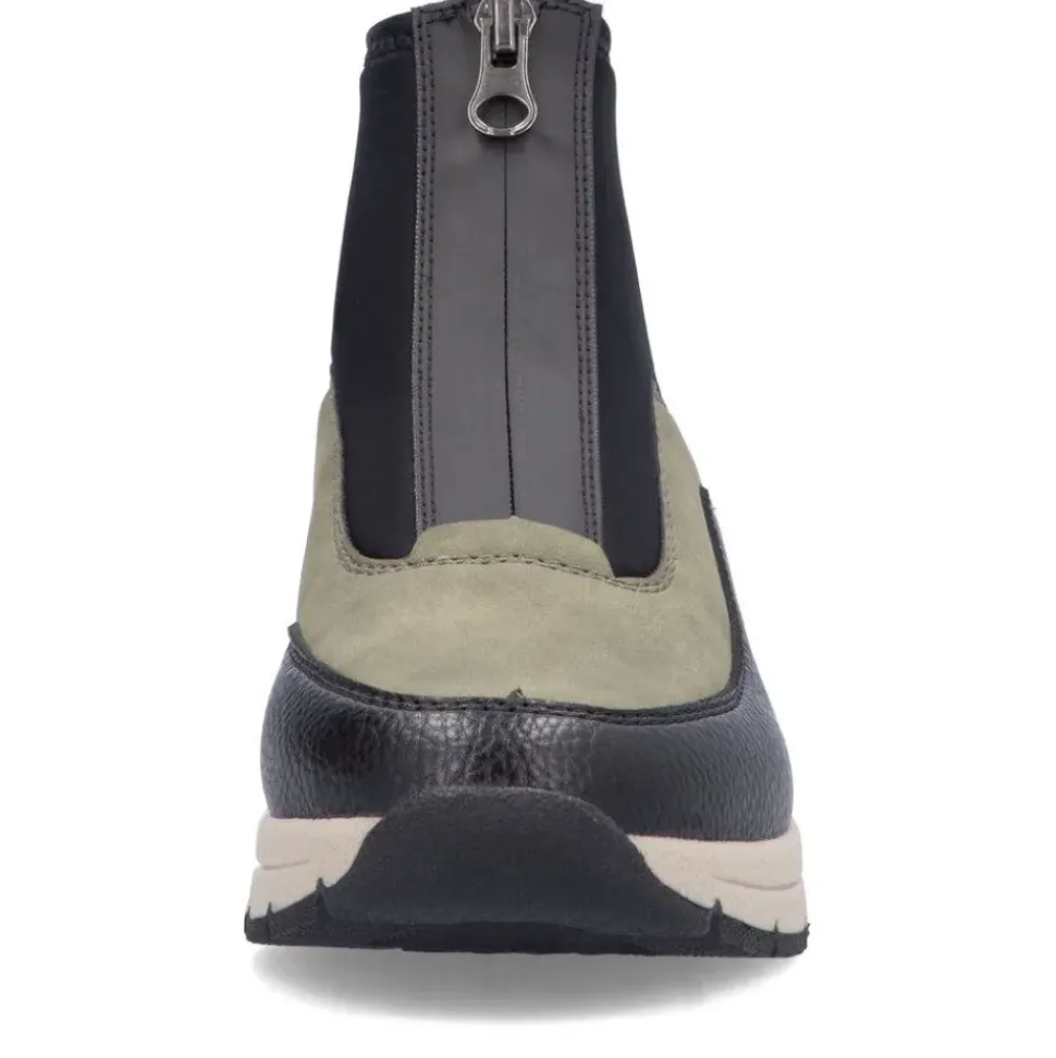 Rieker Antistress Damen Stiefelette Keilabsatz grün S24 N9362-54