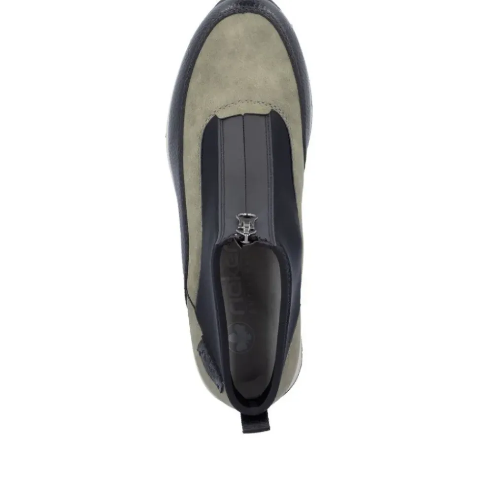 Rieker Antistress Damen Stiefelette Keilabsatz grün S24 N9362-54