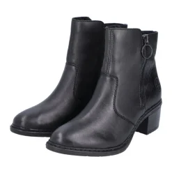 Rieker Antistress Damen Stiefelette Leder komfortweite schwarz S23  70150-00