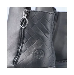 Rieker Antistress Damen Stiefelette Leder komfortweite schwarz S23  70150-00