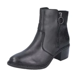 Rieker Antistress Damen Stiefelette Leder komfortweite schwarz S23  70150-00