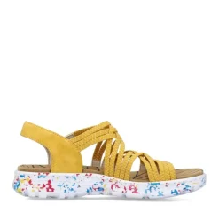 Rieker Antistress Damen Trekkingsandale ultraleicht  Gummibänder gelb S13 67898-68