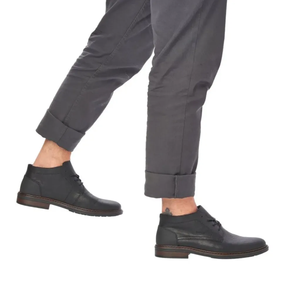 Rieker Antistress Herren Schnürstiefel Extraweite schwarz S23 17604-00
