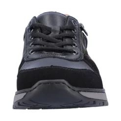 Rieker Antistress Herren Schnürhalbschuh Sneaker Wechselfußbett schwarz S22 B9050-00
