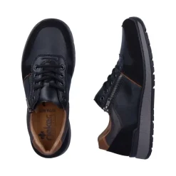 Rieker Antistress Herren Schnürhalbschuh Sneaker Wechselfußbett schwarz S22 B9050-00