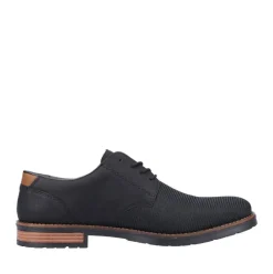 Rieker Antistress Herren Schnürschuh klassisch strukturiertes Obermaterial schwarz S22 14614-00