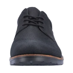 Rieker Antistress Herren Schnürschuh klassisch strukturiertes Obermaterial schwarz S22 14614-00