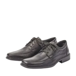 Rieker Antistress Herren Schnürschuh Leder schwarz S12   B0812-00