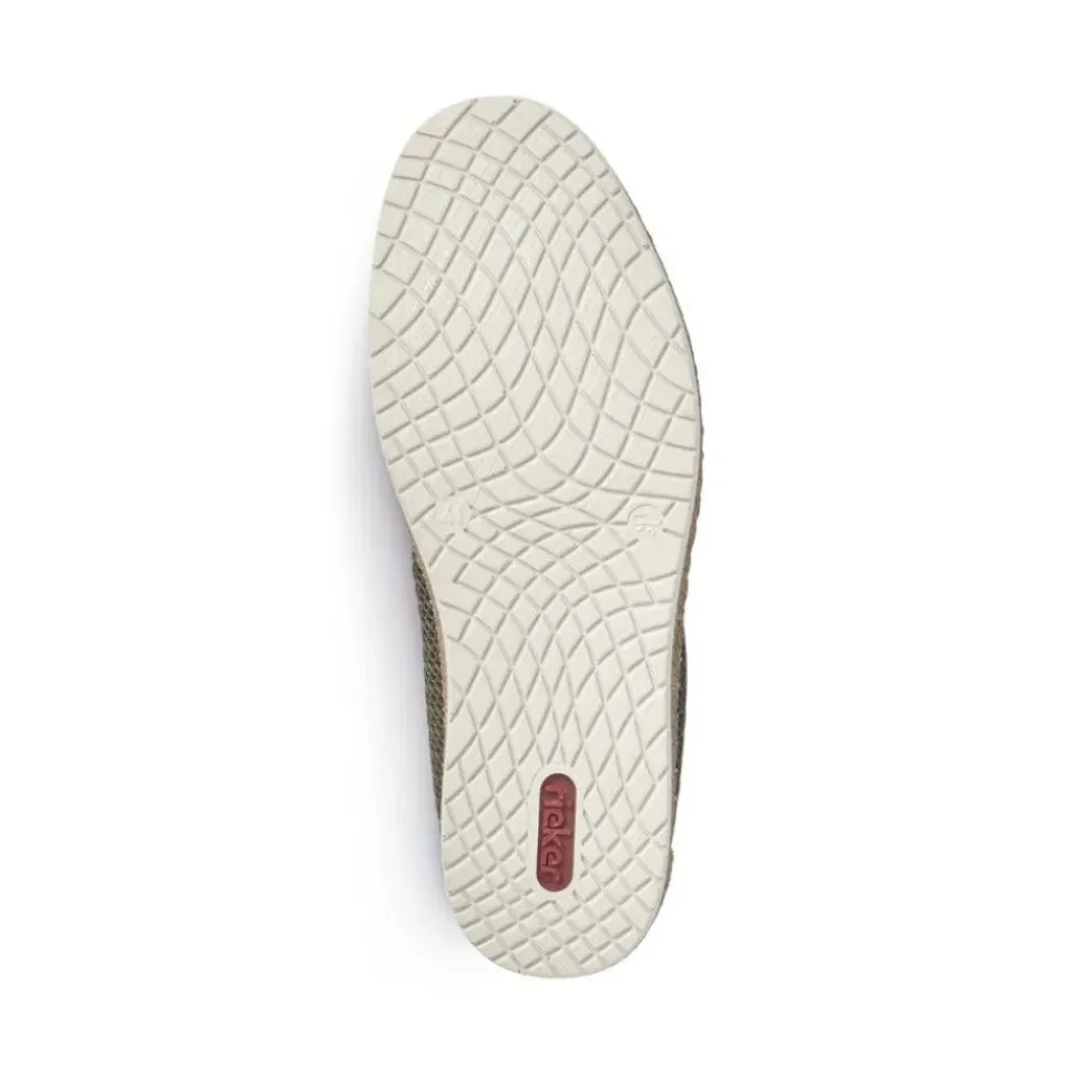Rieker Antistress Herren Slipper Textil grün S13 B5276-54
