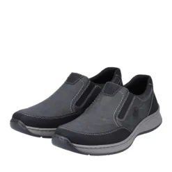 Rieker Antistress Herren Slipper Schlupfschuh Extraweite Wechselfußbett schwarz S23 14362-00
