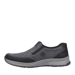 Rieker Antistress Herren Slipper Schlupfschuh Extraweite Wechselfußbett schwarz S23 14362-00