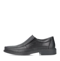 Rieker Antistress Herren Slipper elegant Leder Extraweite- H schwarz S13 B0873-00