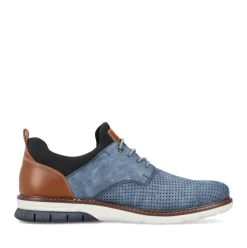 Rieker Antistress Herren Slipper Lochmuster blau S13 14450-14