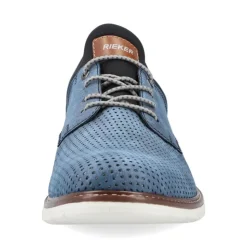 Rieker Antistress Herren Slipper Lochmuster blau S13 14450-14