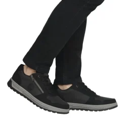 Rieker Antistress Herren Sneaker Schnürschuh Extraweite schwarz S23 37029-00