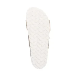Rieker Antistress Pantolette Bastoptik Zierschnalle beige S12   V8091-60