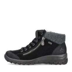 Rieker Antistress Schnürschuh  Rauleder RiekerTEX- Membran schwarz S21 L7132-01
