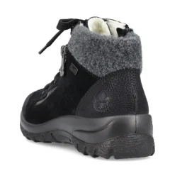 Rieker Antistress Schnürschuh  Rauleder RiekerTEX- Membran schwarz S21 L7132-01