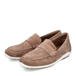 Rieker Antistress Slipper Rauleder beige S13 09050-64
